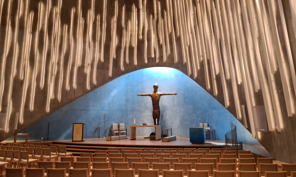 Nordlichtkathedrale in Alta, Norwegen