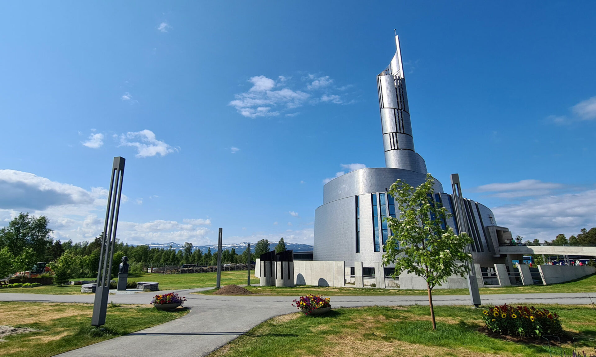 Nordlichtkathedrale in Alta, Norwegen