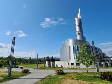 Nordlichtkathedrale in Alta, Norwegen