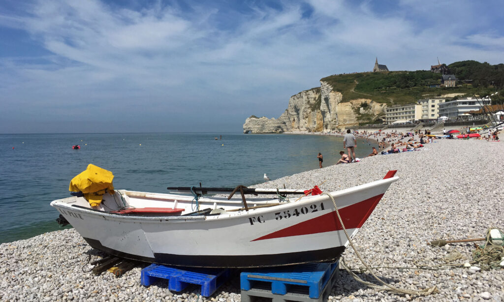 Strand in Étretat
