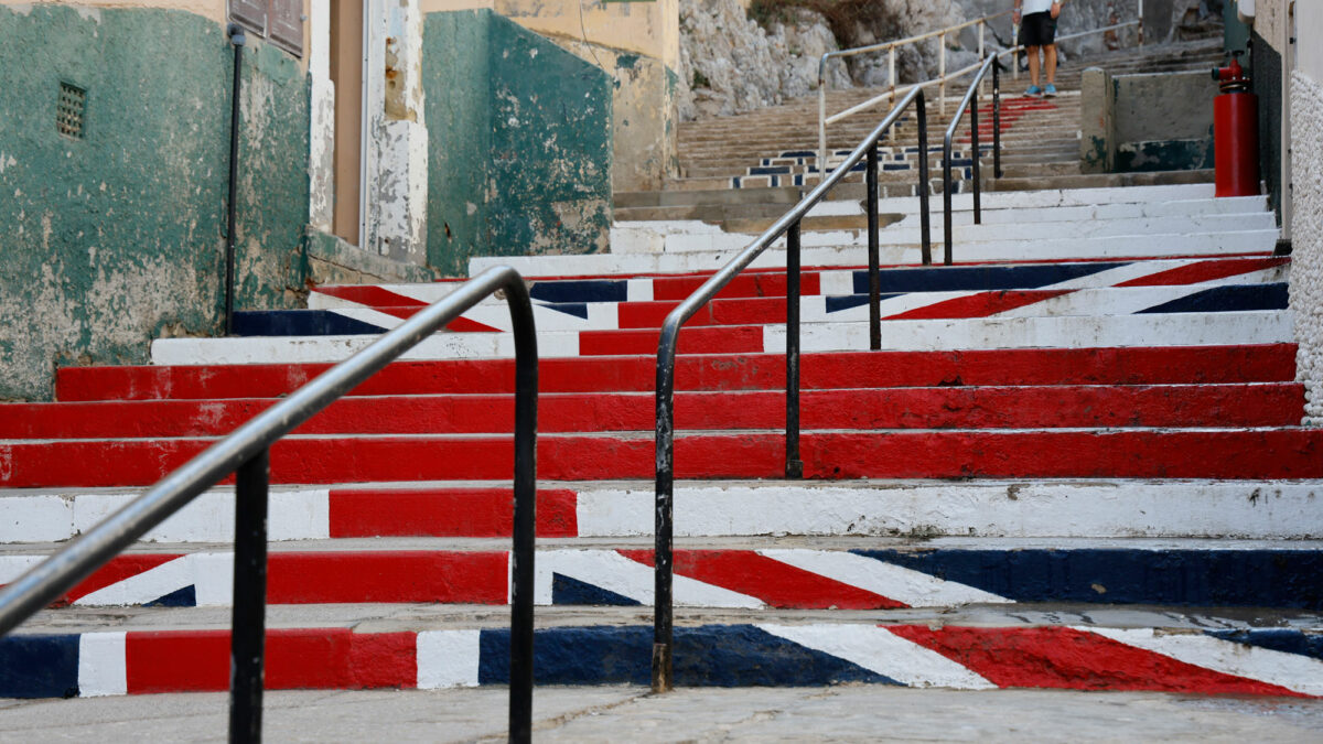 UK-Flagge in Gibraltar