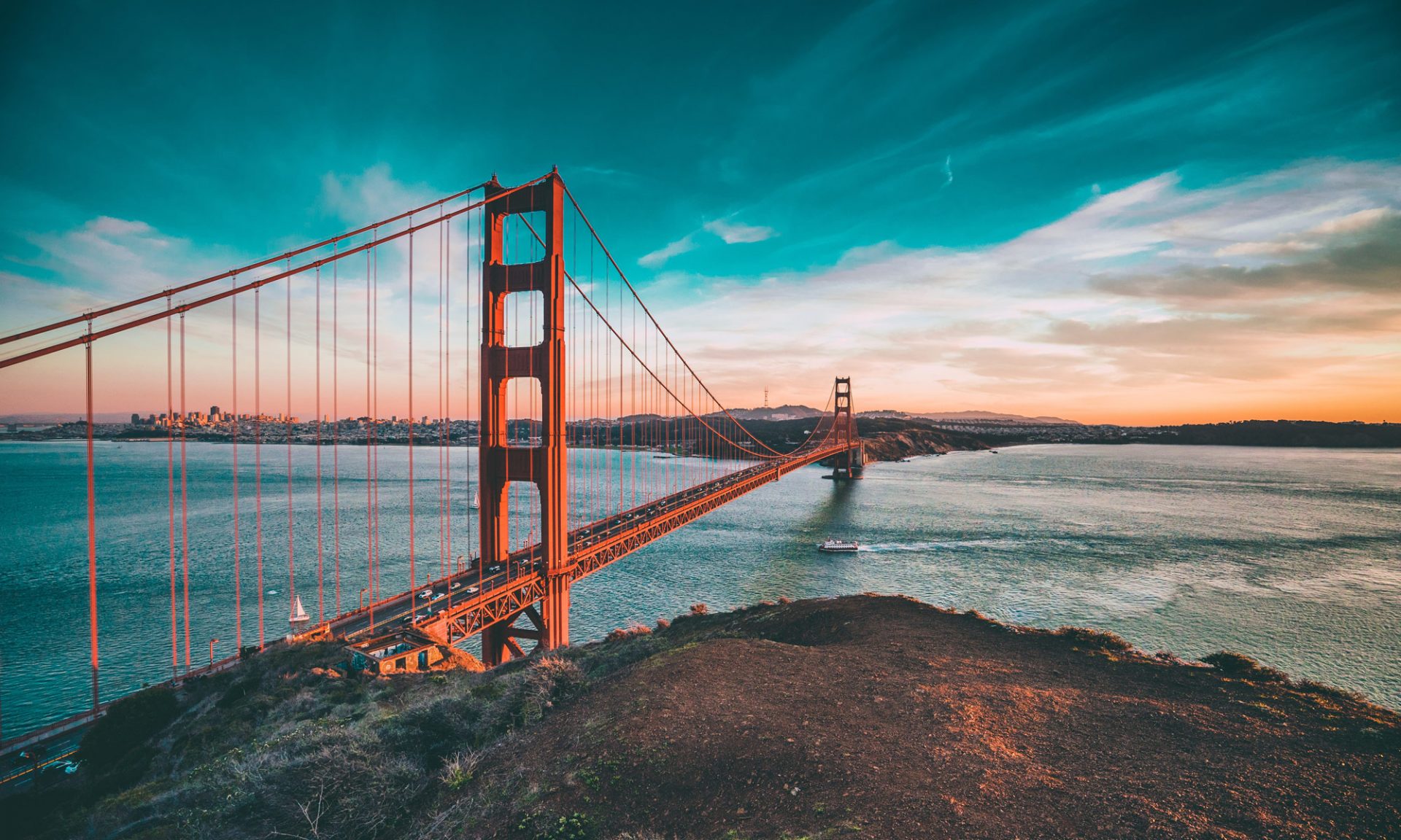 Golden Gate Bridge in San Francisco, USA