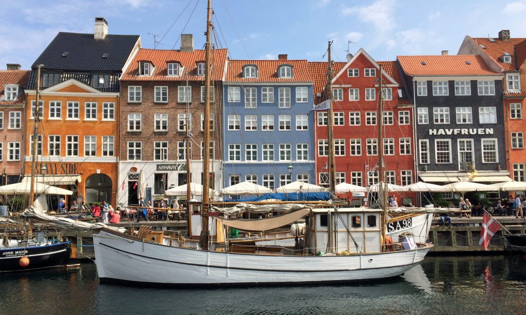 Nyhavn in Kopenhagen, Dänemark