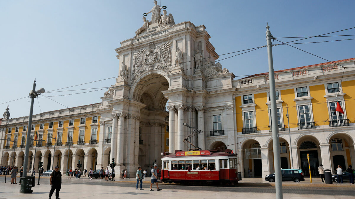 Praça do Comércio in Lissabon