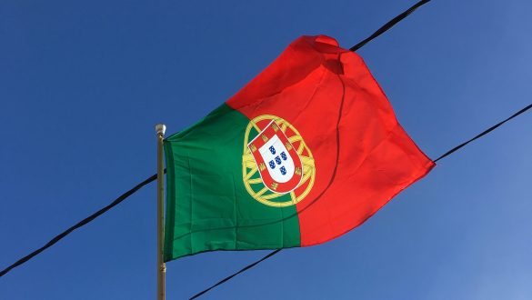 Portugal-Flagge auf Madeira