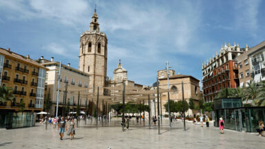 Placa de la Rein in Valencia, Spanien