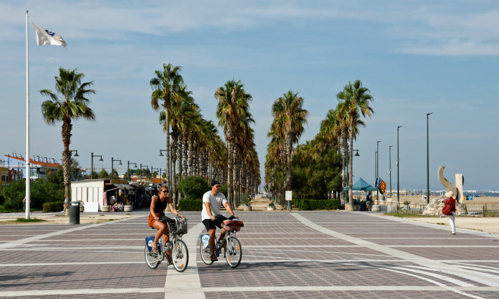 Promenade in Valencia, Spanien